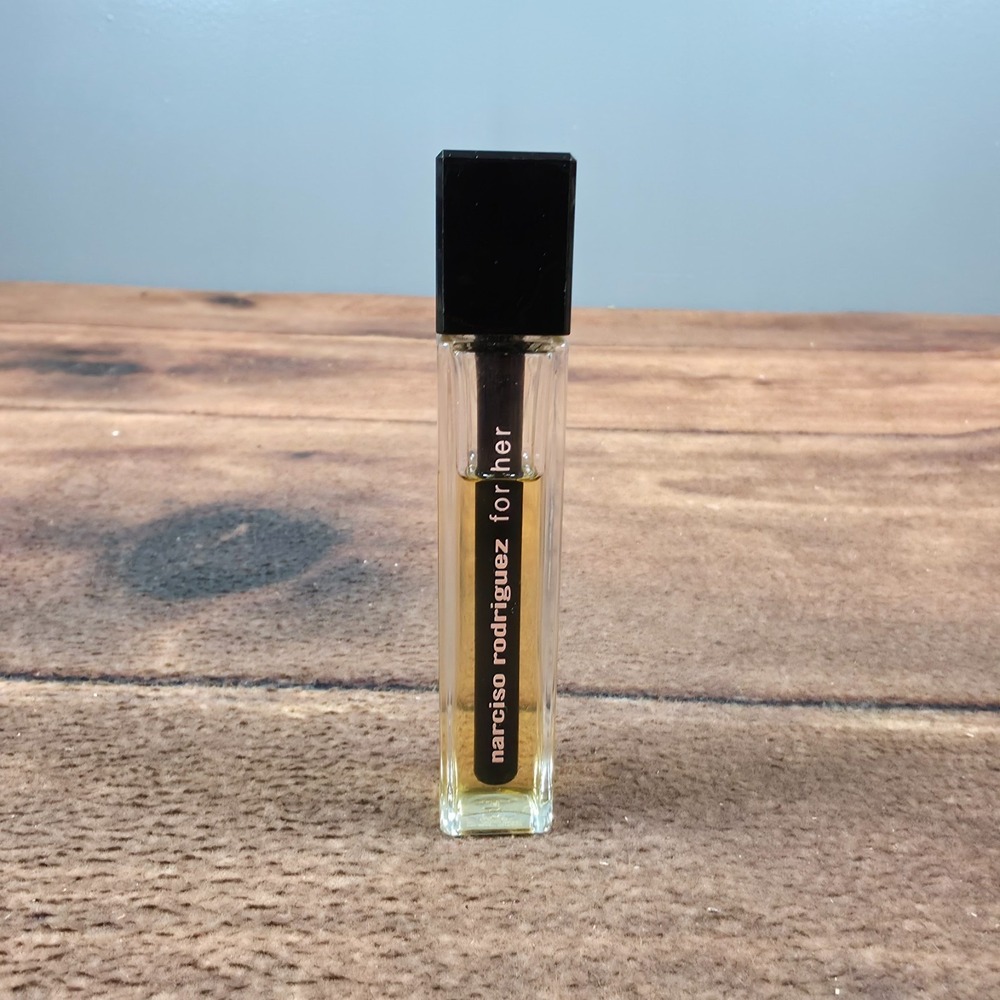 Narciso Rodriguez For Her Purse Perfume Women 0.33oz Clear Travel Spray 60% full